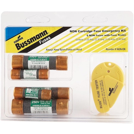 Eaton Bussmann 20A to 60A 250V Non Cartridge Emergency Fuse Kit NON-EK